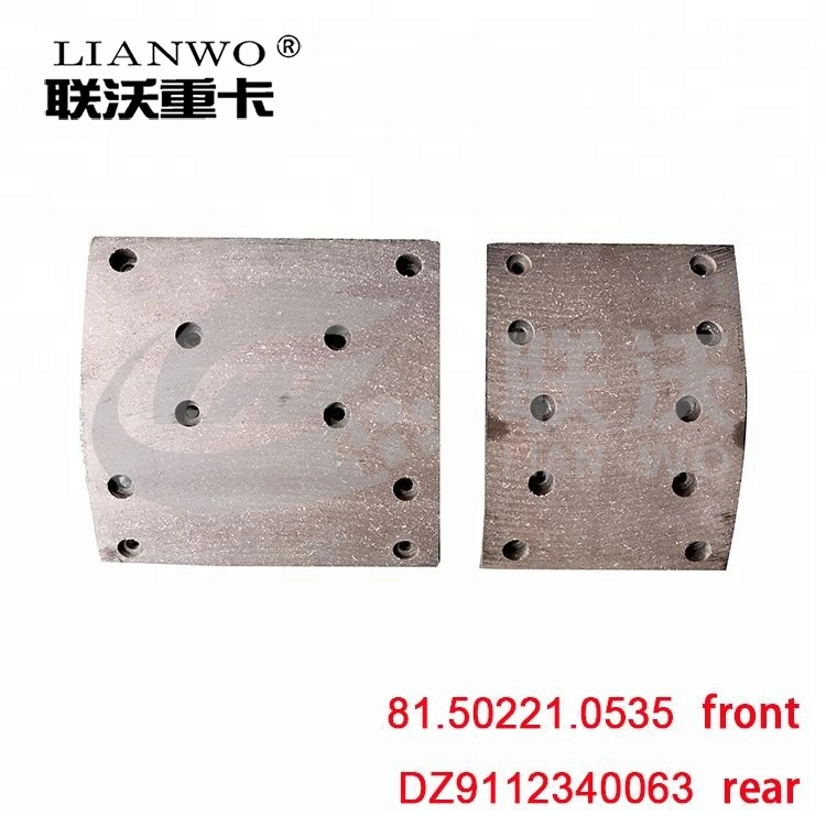 HOWO A7 Part Brake Pad Dz9112340063 Sinotruk Spare Parts