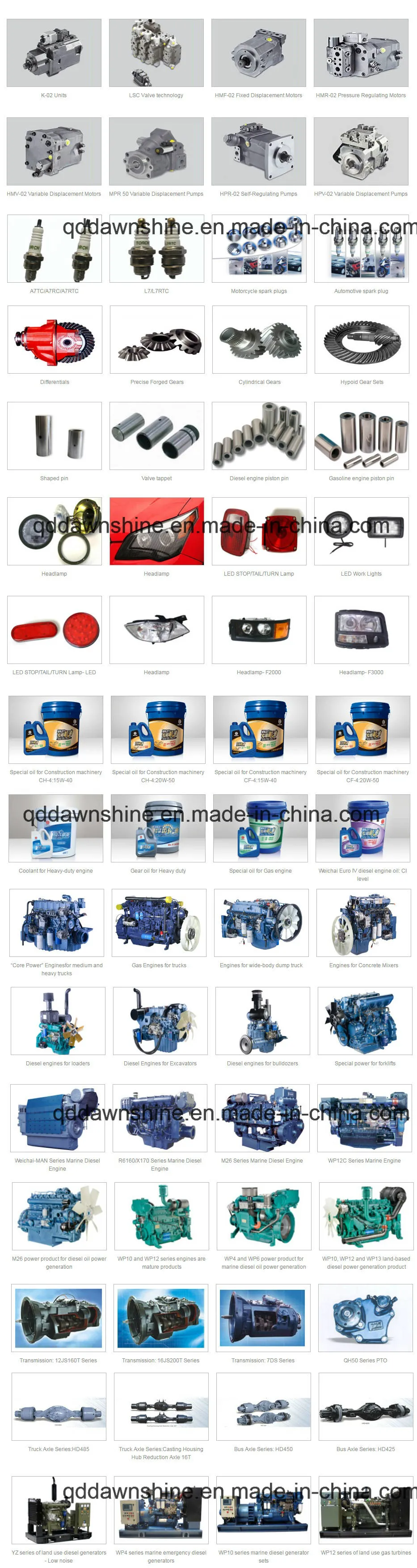 Weichai Brand Engine Spare Parts